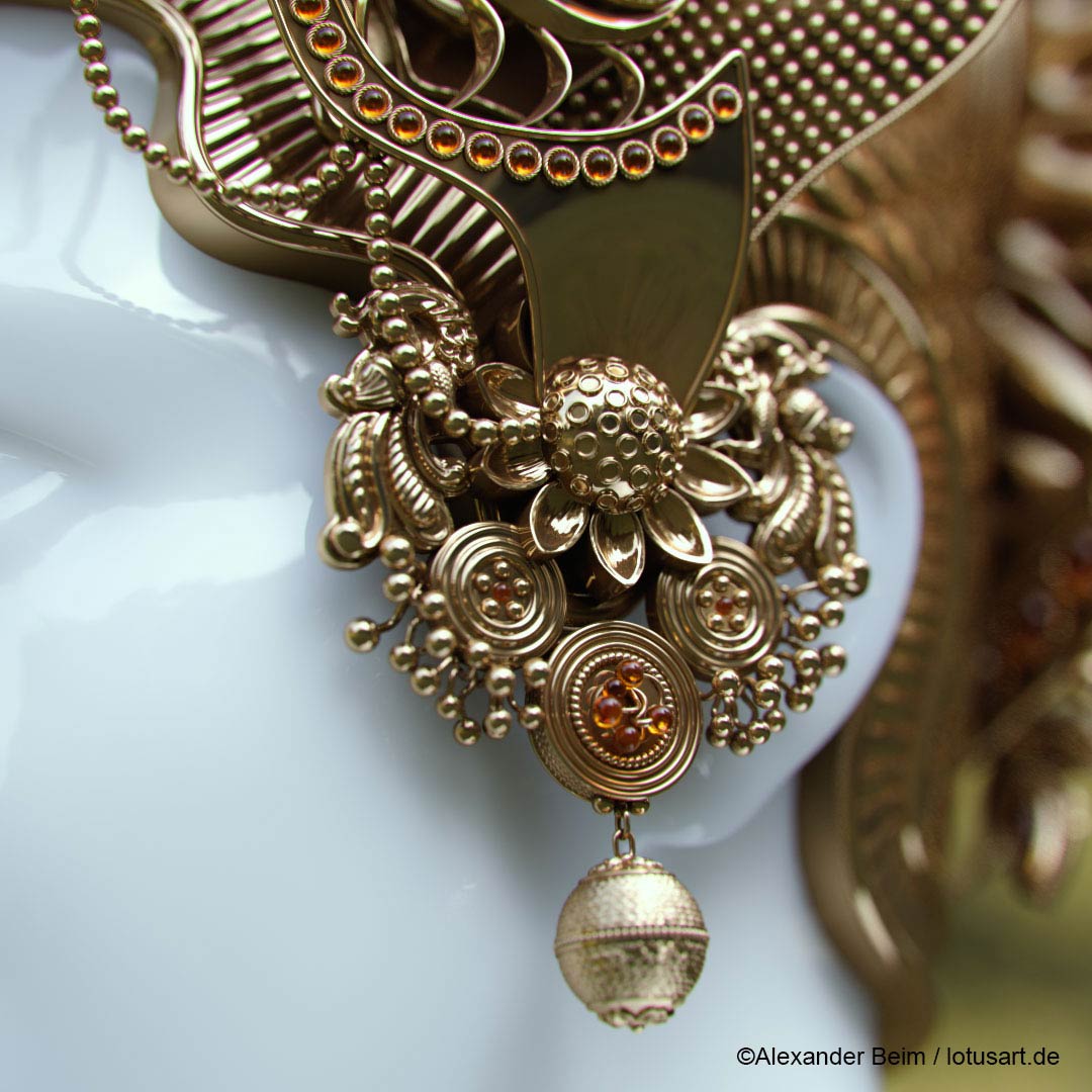 3d_jewelry_design_Krishna_Crown Digital sculpting "Krishna Crown "