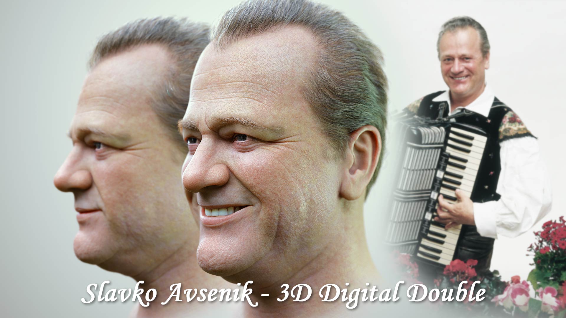 Slavko Avsenik - 3D-Digitaler Klon. Virtuelle Kopfrekonstruktion