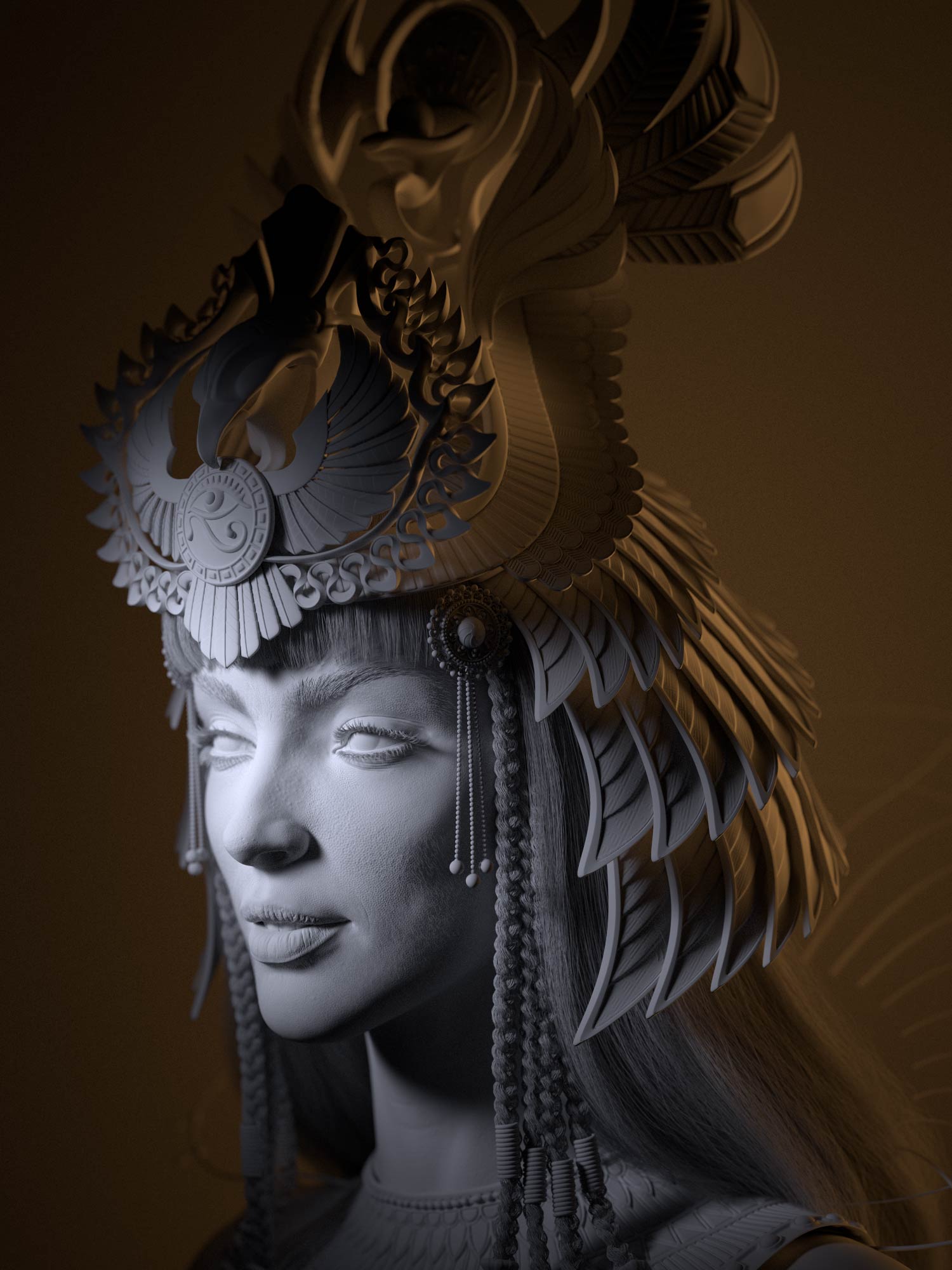 cleopatra_3d_lighting_zbrush Cleopatra CG Character