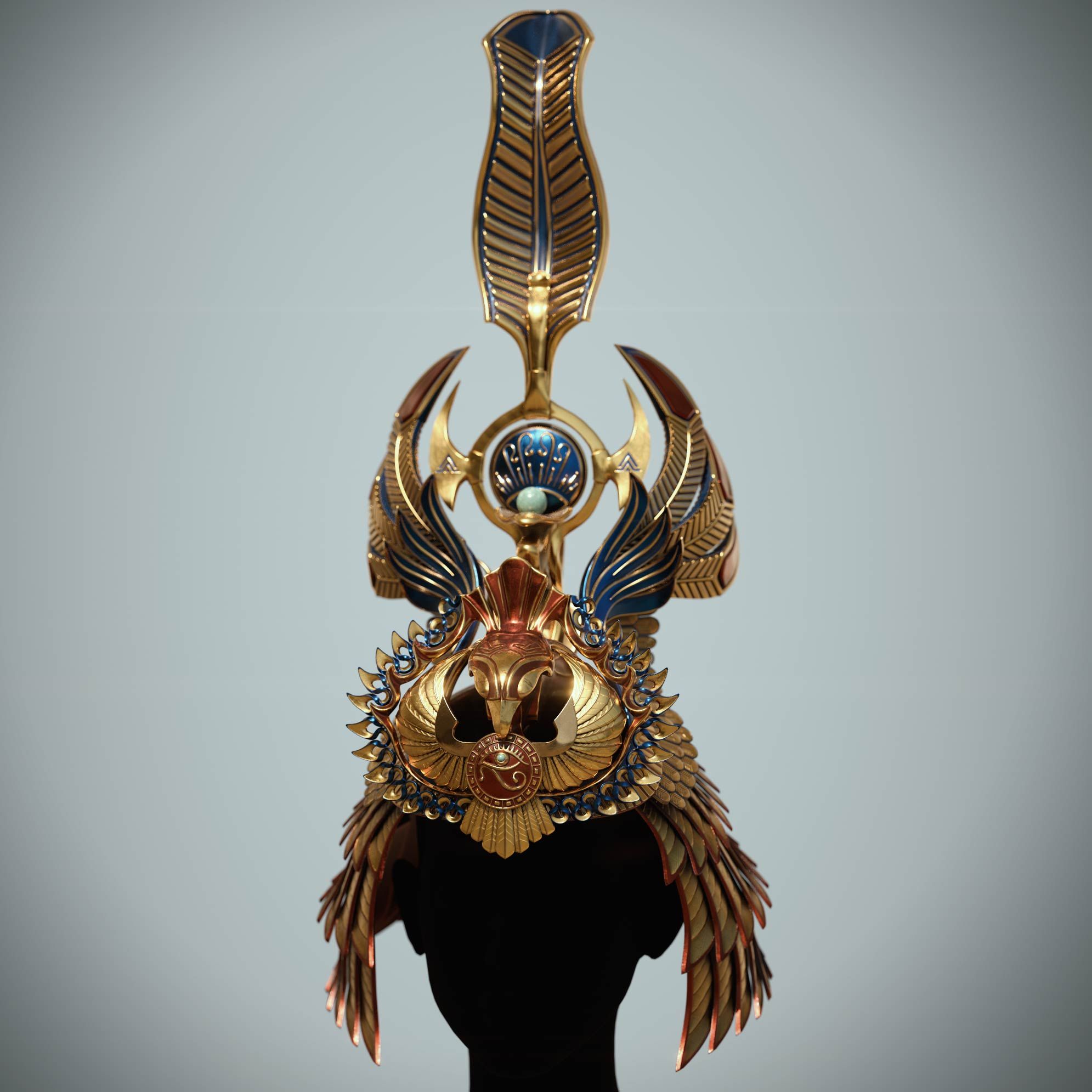 cleopatra_crown_zbrush_design1-1 Egyptian queen crown