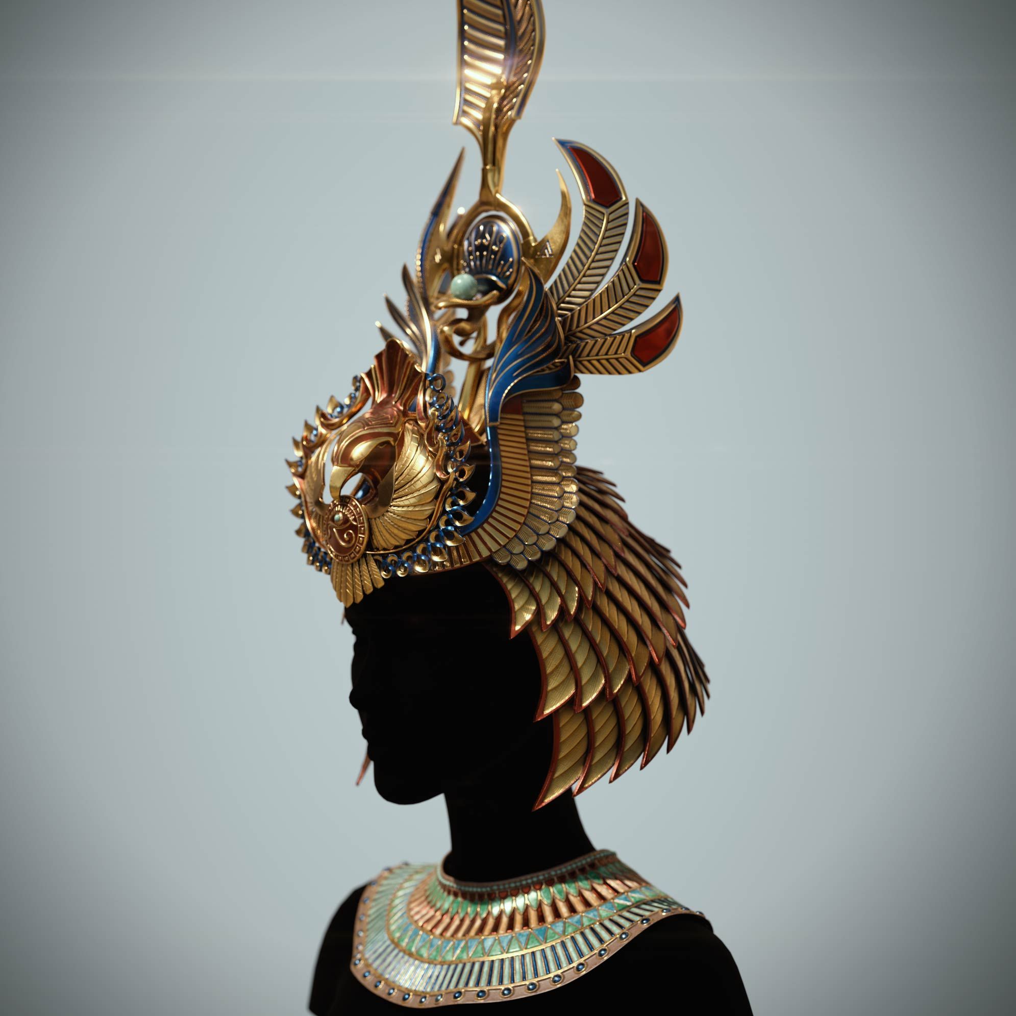 cleopatra_crown_zbrush_sculpting-1 Egyptian queen crown